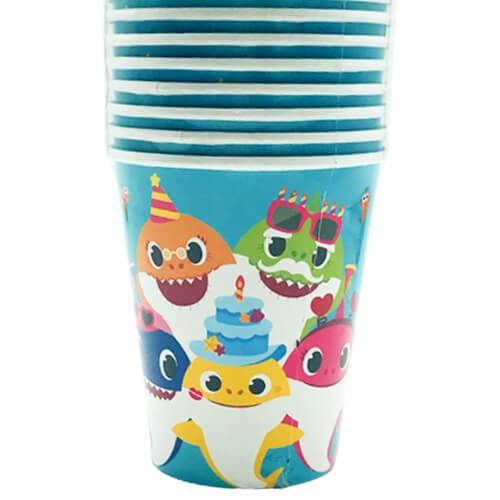 כוסות נייר baby shark