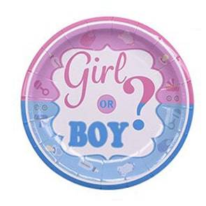 צלחות נייר Boy Or Girl