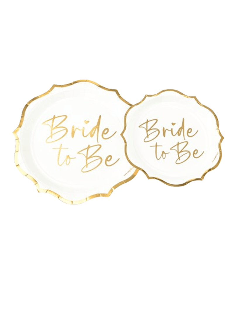 צלחות קטנות Bride to be