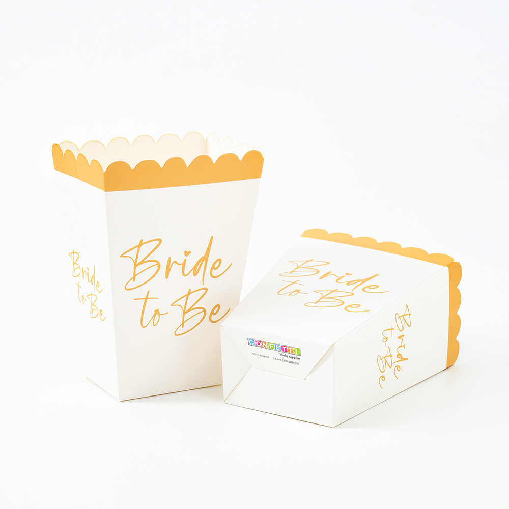 קופסאות פופקורן Bride to be